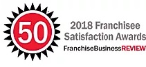 2018 Franchisee Satisfaction award badge